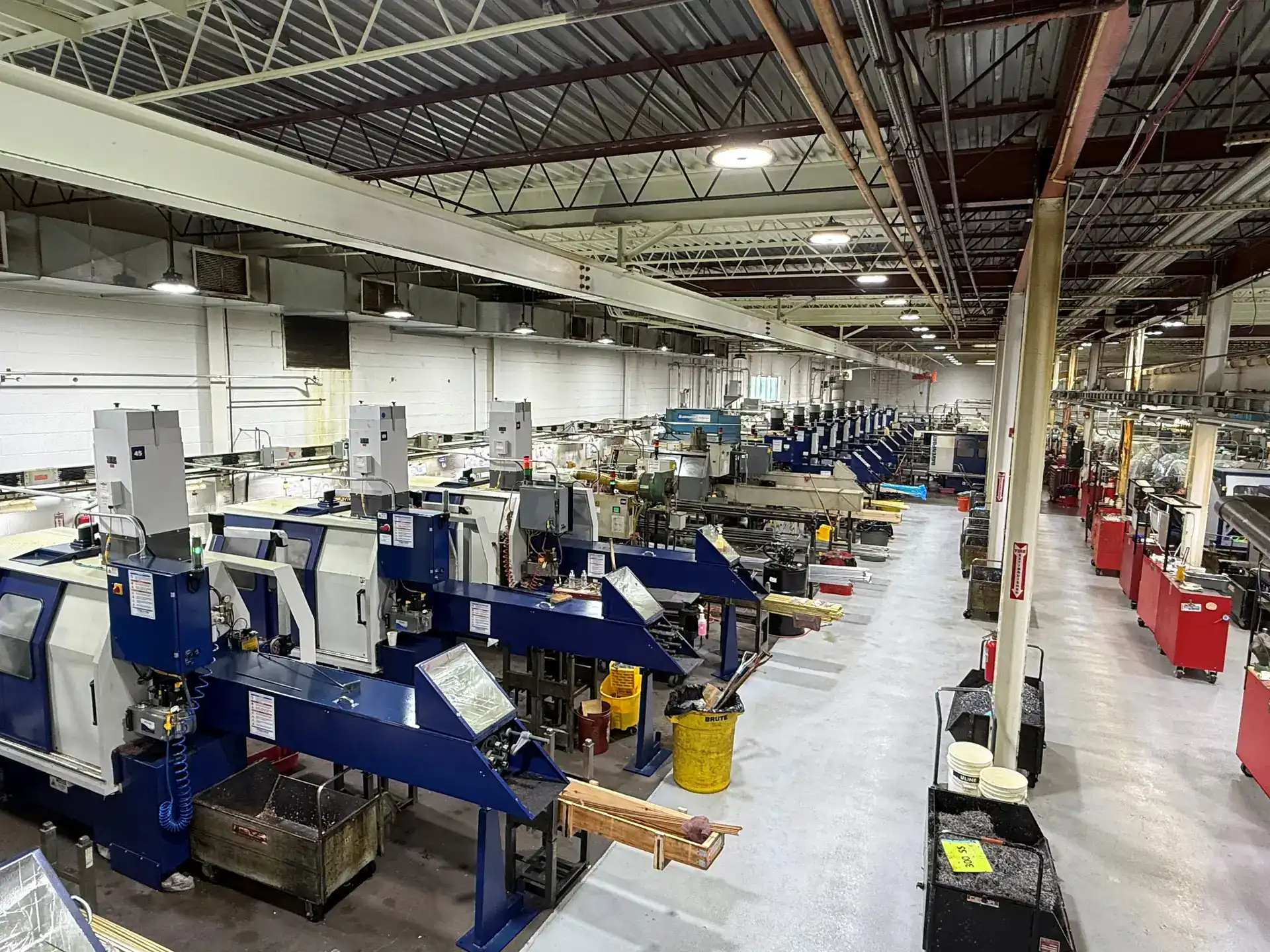 Davenport Model B multi-spindle screw machines at Gates Albert